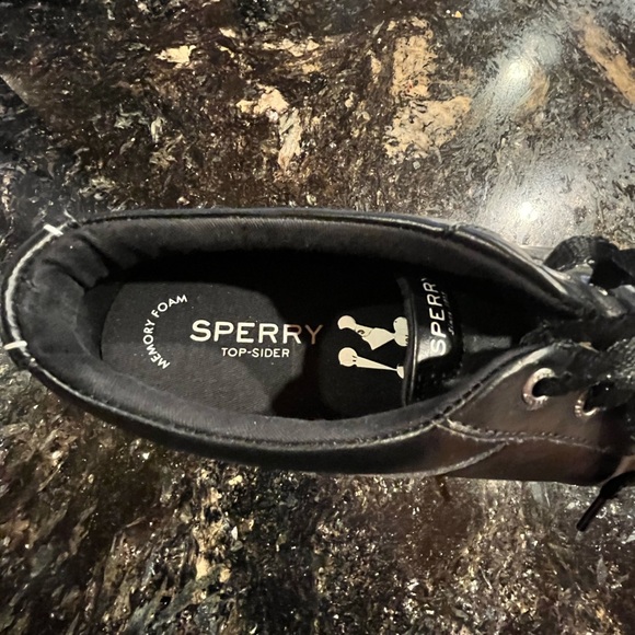Sperry black leather loafers, size 9. Almost new. - Picture 2 of 4